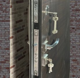 Մետաղյա մուտքի դուռ Lunarframe երկու փականով