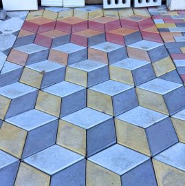 Սալիկ Փախլավա հարթ, նաև գունավոր (վիբրոլիցք)