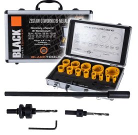 Երկմետաղյա կլոր կտրիչների հավաքածու մետաղի և փայտի համար, 17 հատ