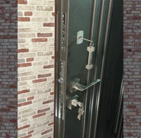 Մետաղյա մուտքի դուռ Titanis երկու փականով