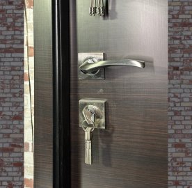 Մետաղյա մուտքի դուռ Darkwood երկու փականով