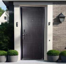Մետաղյա մուտքի դուռ Darkwood երկու փականով
