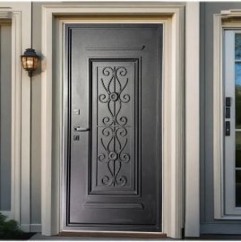 Մետաղյա մուտքի դուռ Dense երկու փականով