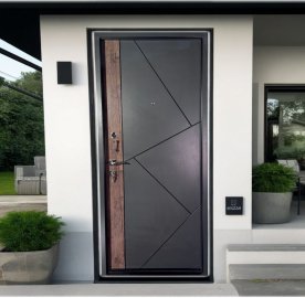 Մետաղյա մուտքի դուռ Ironwood երկու փականով