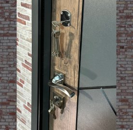 Մետաղյա մուտքի դուռ Ironwood երկու փականով