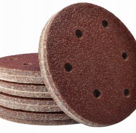 Հղկաթղթե սկավառակներ ամրակներով և անցքերով, 50 հատ