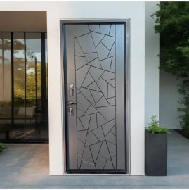 Մետաղյա մուտքի դուռ Metalux երկու փականով