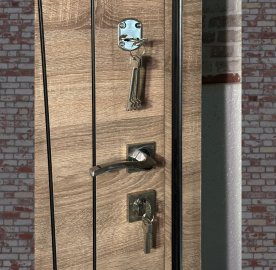 Մետաղյա մուտքի դուռ Dune երկու փականով