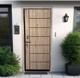 Մետաղյա մուտքի դուռ Birch երկու փականով