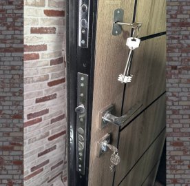 Մետաղյա մուտքի դուռ Birch երկու փականով