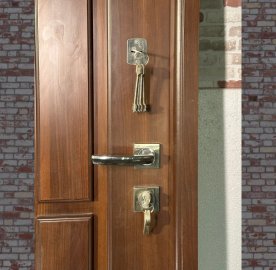 Մետաղյա մուտքի դուռ Luxwood երկու փականով