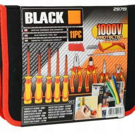 Էլեկտրիկի մեկուսացված գործիքների և պտուտակահանների հավաքածու 1000V, 11 հատ
