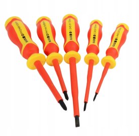 Էլեկտրիկի մեկուսացված գործիքների և պտուտակահանների հավաքածու 1000V, 11 հատ