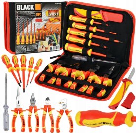 Էլեկտրիկի մեկուսացված գործիքների և պտուտակահանների հավաքածու 1000V, 11 հատ