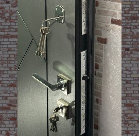 Մետաղյա մուտքի դուռ Steelveil երկու փականով