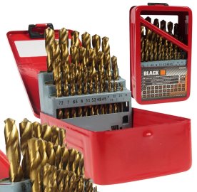 Տիտանե գայլիկոնների հավաքածու՝ 29 կտոր մետաղական արկղով