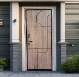 Մետաղյա մուտքի դուռ Alpine երկու փականով