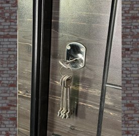 Մետաղյա մուտքի դուռ Midnight երկու փականով