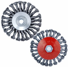 Հյուսված, հղկող խոզանակ մետաղական (հարթ) շլիֆմեքենայի համար, M14, 125մմ, մետաղի մաքրման և հղկման համար