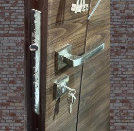 Մետաղյա մուտքի դուռ Timber երկու փականով