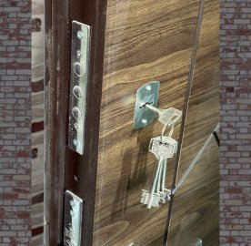 Մետաղյա մուտքի դուռ Timber երկու փականով