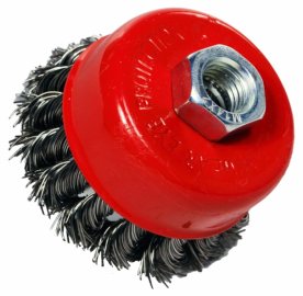 Հյուսված, հղկող խոզանակ մետաղական շլիֆմեքենայի համար, M14, 75մմ, մետաղի մաքրման և հղկման համար