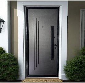 Մետաղյա մուտքի դուռ Obsidian երկու փականով