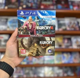 Far Cry 4 + Far Cry Primal Խաղ Playstation 4 ի համար Դիսկ նոր (փակ տուփ)