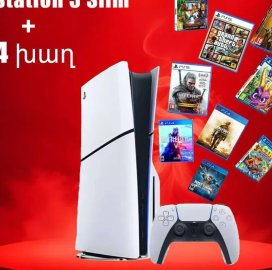 Sony Playstation 5 Slim Դիսկավոդով 1TB լիովին նոր, փակ տուփով + 1 տարի երաշխիք PS5 + 14 խաղ