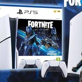 PS5 Sony PlayStation5 Slim 1TB FORTNITE EDITION, Դիսկի տեղով, Փակ տուփ