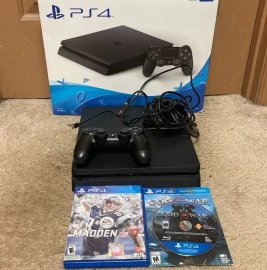 Playstation 4 Slim 1000 GB + 20 խաղ + 2 վահանակ 6 ամիս երաշխիք Ps5 Ps4 model 2208B