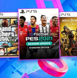 Խաղային Կոմբո փաթեթ PES 21 + GTA5 + MortalKombat Ultimate11 Ps5 Playstation5
