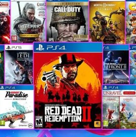 Ps5 Խաղային Կոմբո փաթեթ 17 Խաղ RDR2 + CAL WW2 + MortalKombat 11 + WITCHER 3 + STAR WARS +, Ps5 Play